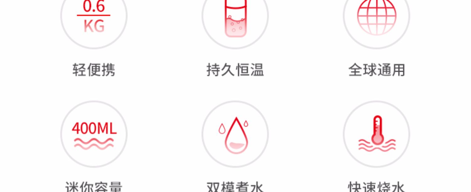Rong Thắng ấm đun nước cầm tay du lịch điện nước nóng cốc nhỏ cách nhiệt một ký túc xá nhỏ ấm điện gấp - ấm đun nước điện siêu điện sắc thuốc