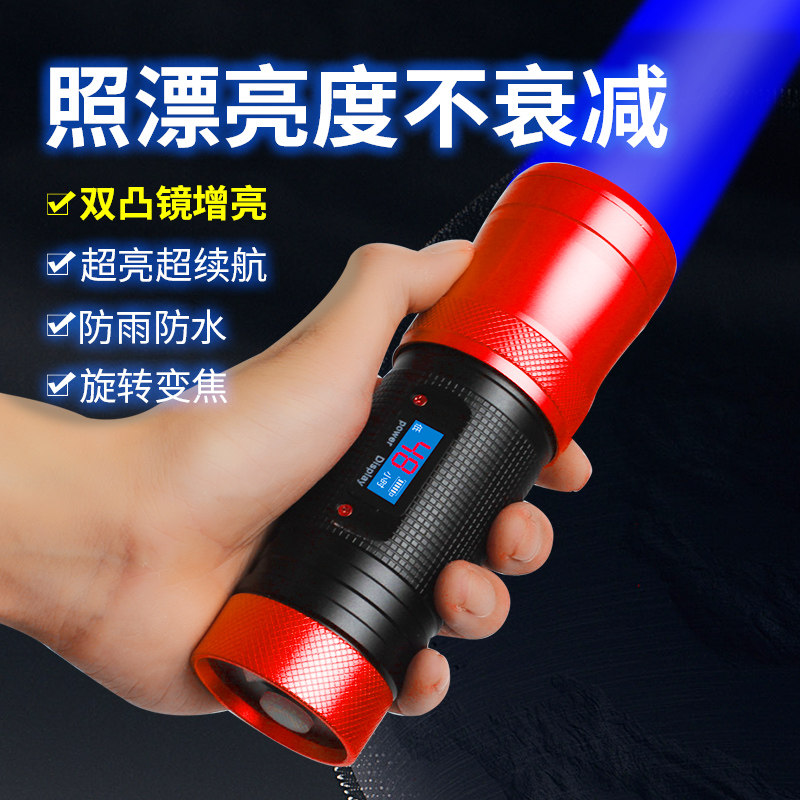 Wild Cheng LED night fishing lamp purple light table fishing lamp ultra-bright non-xenon high-power fish lamp blue light and light