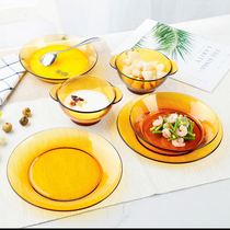 Manchin Slow Language French duralex Dores Double 6-piece Tempered Glass Bowl House Tableware Set