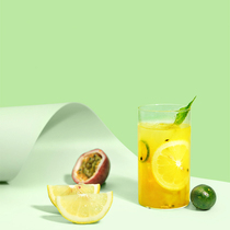 Man food slow language freeze-dried 3 seconds hand fruit tea kumquat lemon passion fruit cold bubble small bag tea bag