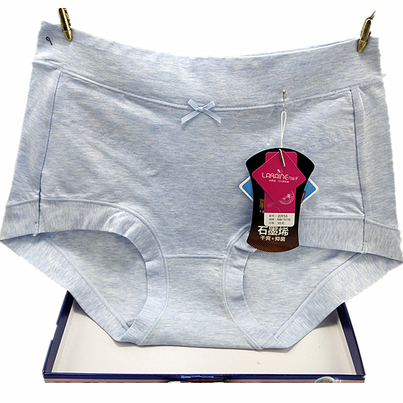 Hoa tiên nữ đồ lót 20955 graphene đối tác bảo vệ oxy eo cao tỷ lệ vàng modal cotton hai màu sợi đồ lót đẹp