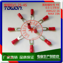 Fork U-shaped pre-insulated cold-pressed terminal copper connector SV1 25-4s 1000