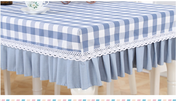 Khăn trải bàn bằng vải cotton và vải lanh nhỏ tươi hiện đại đơn giản bàn cà phê bàn ​​vuông khăn trải bàn hình chữ nhật hộ gia đình - Khăn trải bàn