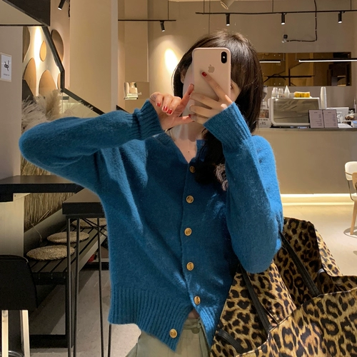 Мягкий зеленый кардиган, свитер, куртка, 2022, осенний