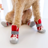 Флисовая зимняя удерживающая тепло обувь на липучке