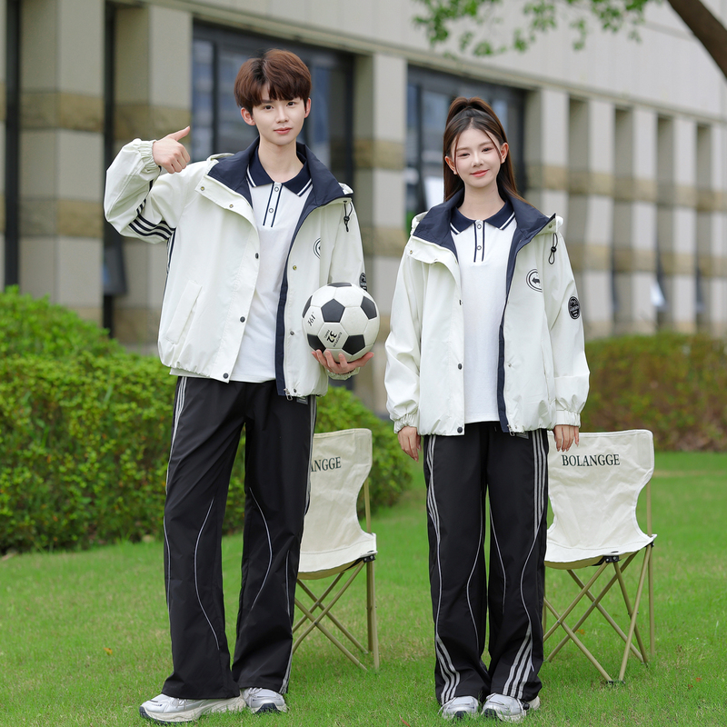 Junior High and High School Class Uniforms, College-Style Autumn Trendy Sports Suits, Windbreaker Jackets, Elementary School Uniforms, Three-Piece Set Junior High and High School Class Uniforms, College-Style Autumn Trendy Sports Suits, Windbreaker Jackets, Elementary School Uniforms, Three-Piece Set