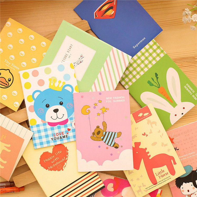 Student prize small book cartoon cute sticky notes stationery portable mini pocket book cute notepad with you