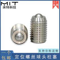 BCSB steel ball roller transmission parts universal bearing ball screw fixed bolt type ball head plunger positioning screw