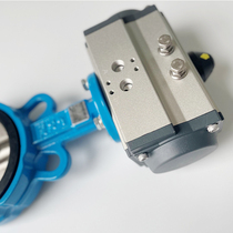 New pneumatic butterfly valve D671X-16 ball mill plate stainless steel plate clamp butterfly valve DN50 65 80 100 20
