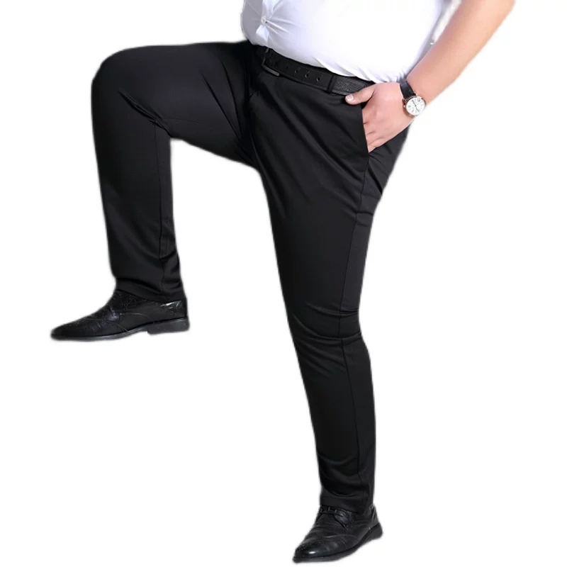 南极人 Silk summer trousers, thin elastic bullet, plus size