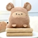 Dễ thương Totoro Gối Chăn Sử dụng kép Đệm gấu Còng tay Chăn Ấm NAP Gối điều hòa