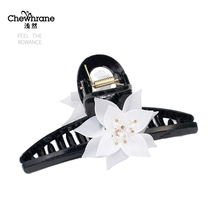 Shallow Korean summer new grab clip elegant temperament hairclip woman back of head black hair big clip fixed