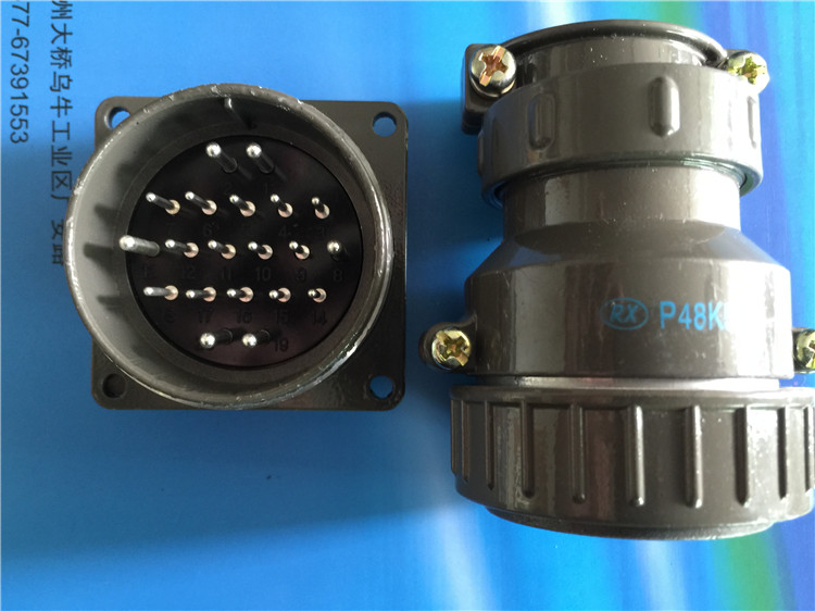 Rongxin aviation plug socket P48-4 core 9 core 20 core 26 core P48K6Q aviation plug connector