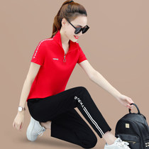361 sportswear suit womens summer fashion short-sleeved T-shirt womens sweater casual two-piece cotton Jordano thin