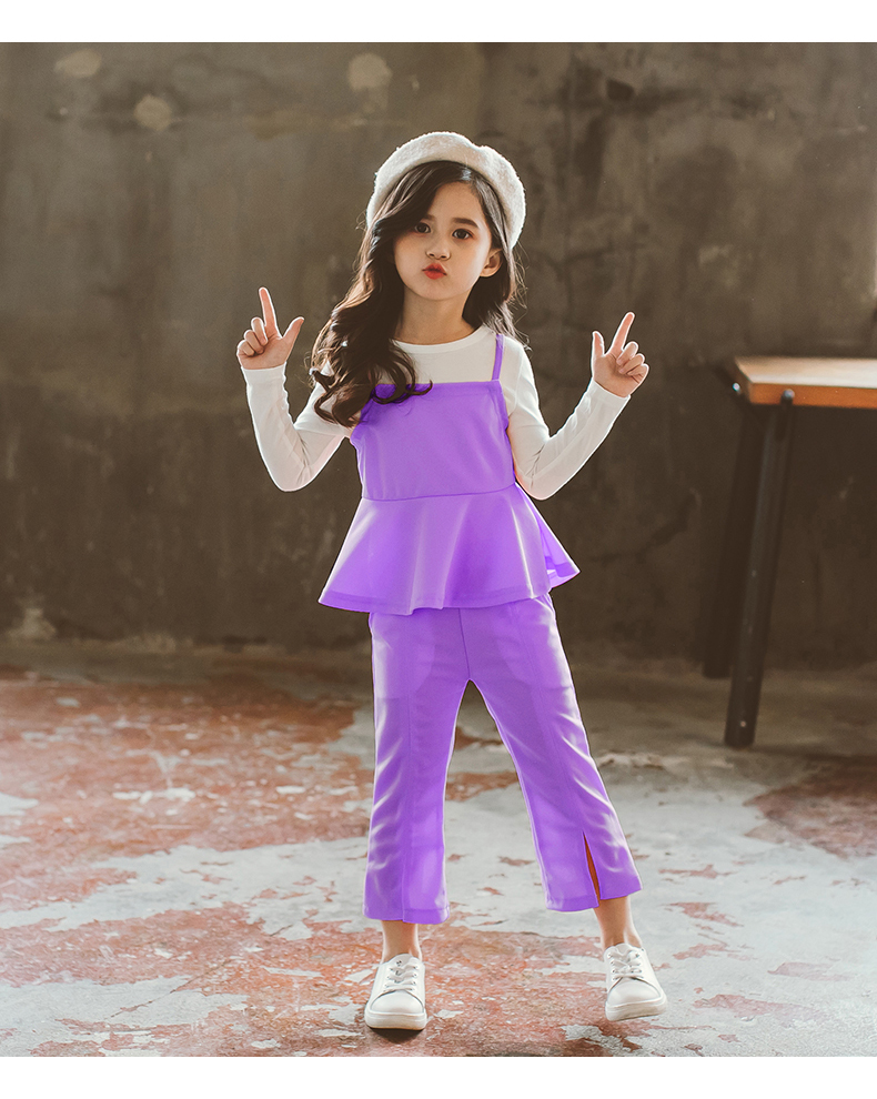 Cô gái mùa thu 2018 mới phù hợp với phiên bản Hàn Quốc của bộ đồ thủy triều trong bộ đồ thể thao thời trang trẻ em mùa xuân cho bé trai nước ngoài quần dài cho bé gái