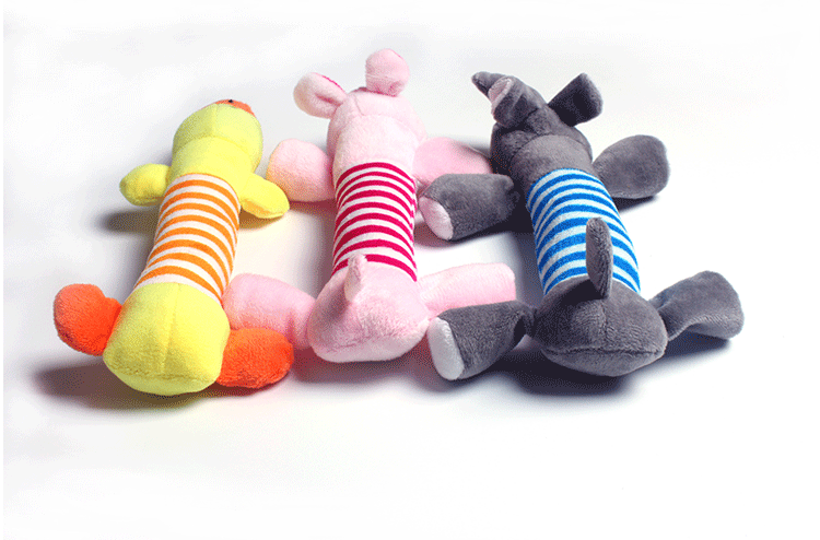 USPET pet toy dog ​​Teddy vocal toy mèo sang trọng vịt con lợn dải voi cung cấp - Mèo / Chó Đồ chơi đồ chơi cho chó pug