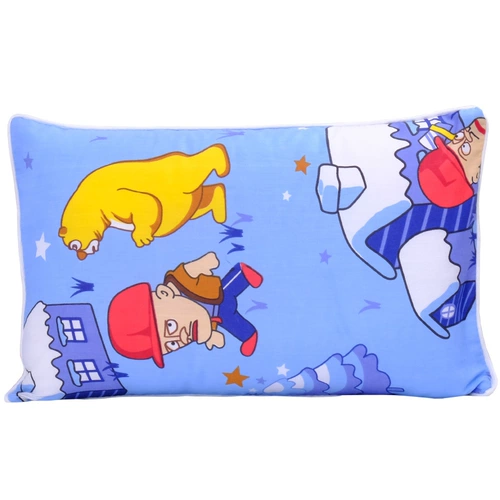 Наволочка, детская хлопковая мультяшная подушка для детского сада, 1-3-6 лет, с защитой шеи