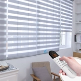 ALDOMO Электрическая пряжа зебра занавеса автоматическая Wi -Fi пульт дистанционного управления подъемной занавес для затенения дома для дома