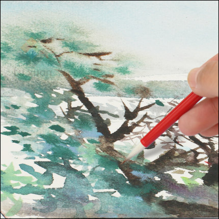 秋宏斋手工水彩画笔漫画手绘抄经小楷毛笔云雀