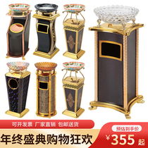 Ash bucket trash bin hotel clubhouse luxury trash can with smoke cylinder to extinguish the barrel elevator entrance metal cigarette butt collection