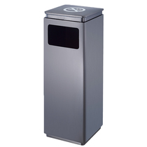 Black gold trash can stainless steel shopping mall trash can Hotel elevator entrance high-end residential property trash can