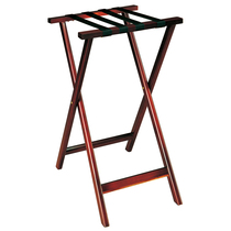 Hotel room luggage rack custom storage rack Hotel furniture Chinese foldable storage solid wood luggage rack
