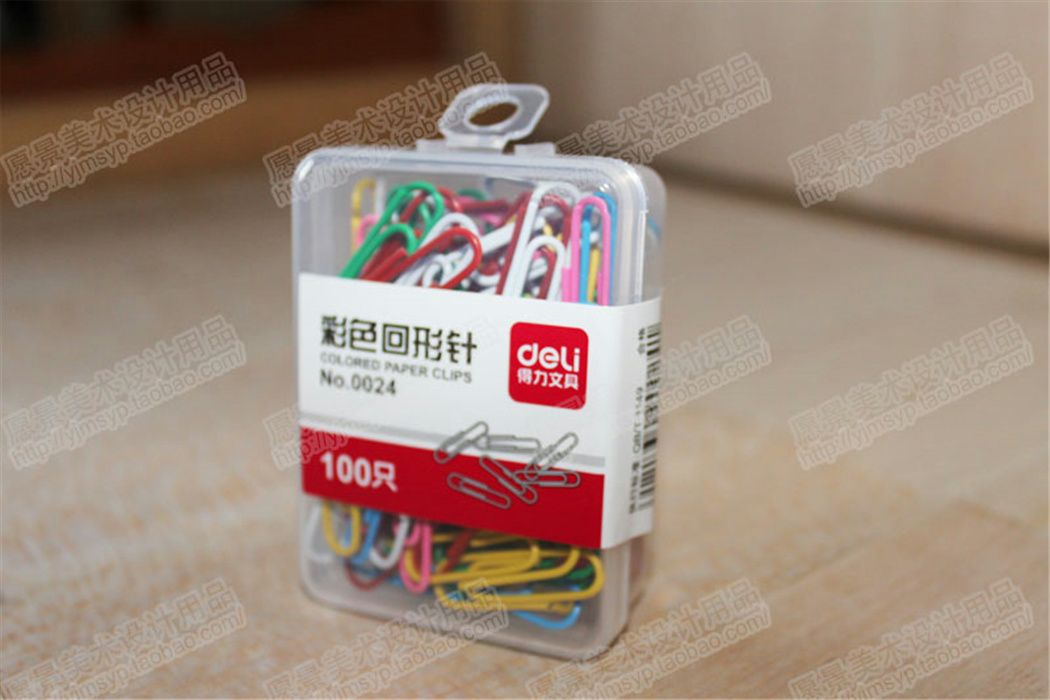 Deli Color Paper Clip NO 0024