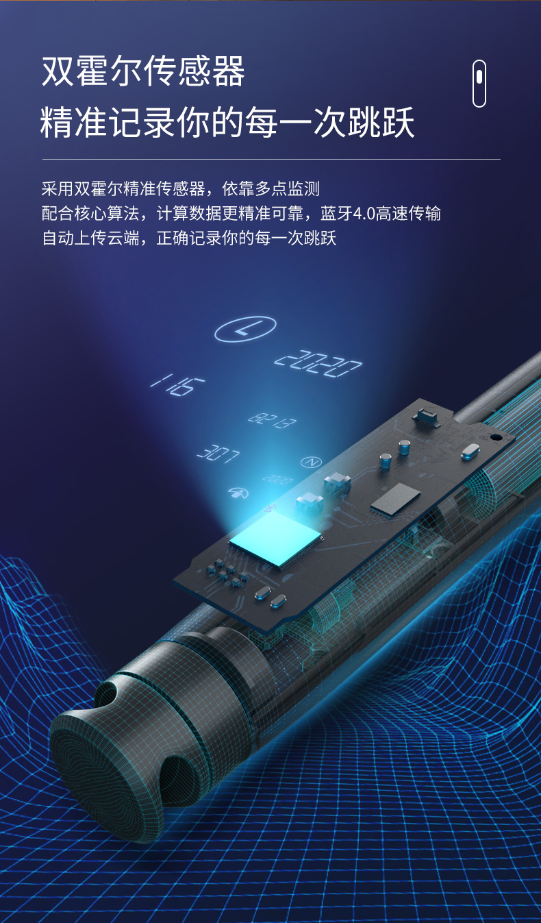 ICOMON 沃莱 有绳/无绳智能计数运动跳绳 蓝牙云存储 图4