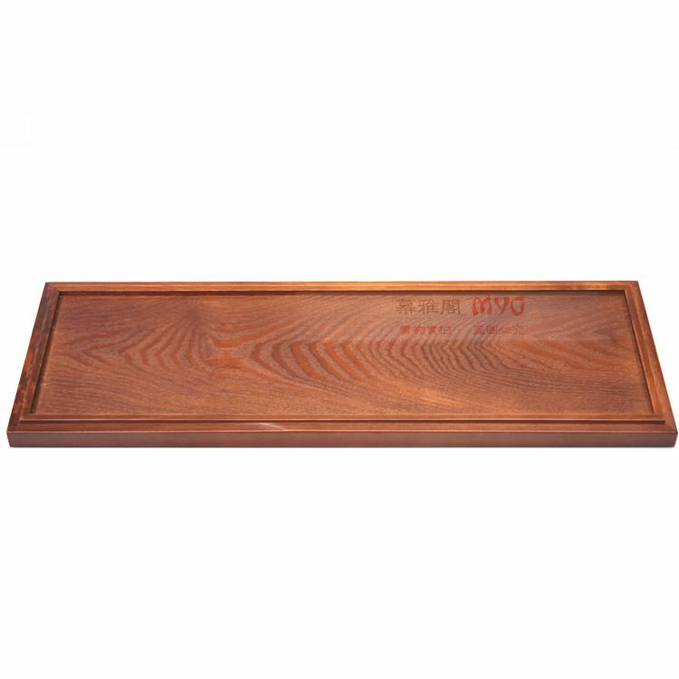 Pallet gỗ dài màu đen Tấm khay Nhật Bản Khay trà sáng tạo Bộ trà châu Âu bộ bình trà thủy tinh
