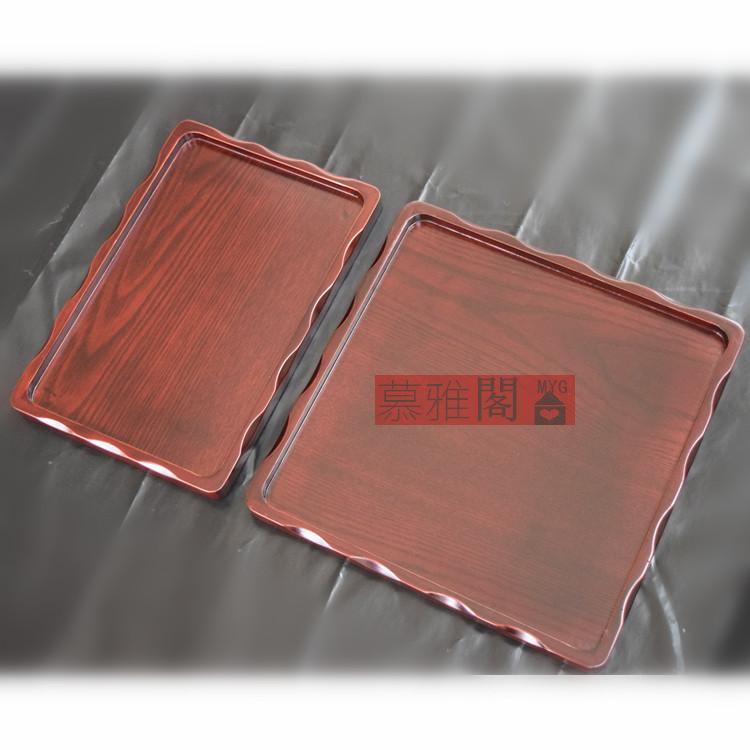 Khay trà đặt rượu vang đỏ gỗ khay trà bàn trà Nhật Bản khay gỗ hình chữ nhật khay gỗ khay gỗ đồ dùng nhà bếp bằng gỗ