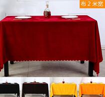 Decorative cloth Red tablecloth Multi-purpose flannel Gold velvet cloth cover cloth artifact desk countertop mat round table fabric