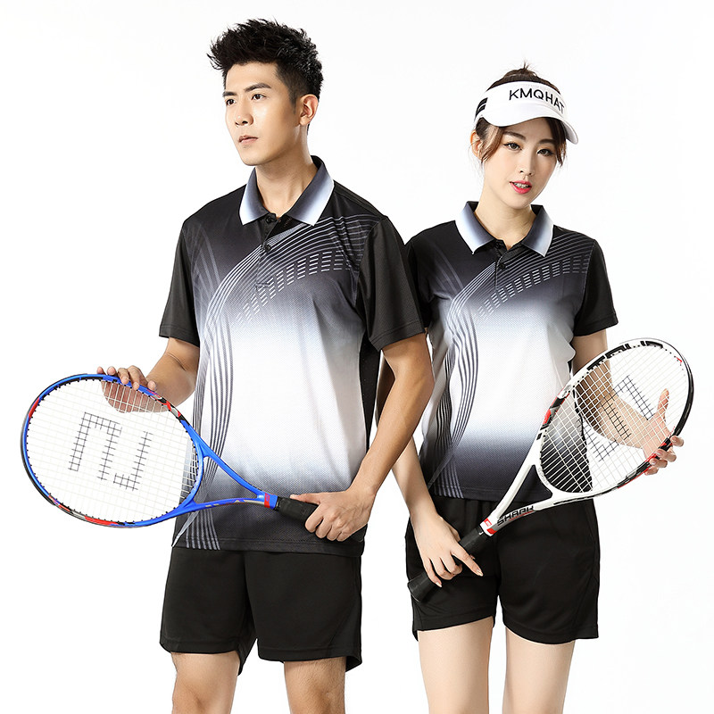 New Pint Sports Suit Men Short Sleeve Shorts Training Quick Dry Tennis Uniform Summer Badminton Sweat and breathable running suit