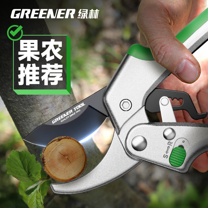 绿林剪刀修枝剪果树嫁接修剪花卉修枝剪花剪枝剪园林家用强力省力