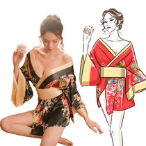 Sexy lingerie Passion Suit Transparent See-through night Dress Maid Japanese kimono uniform temptation Midnight charm