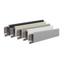 Aluminum alloy baseboard thickened metal baseboard extremely narrow 3cm 6cm stainless steel line right angle edge snap-on