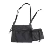 韩系斜挎包男女2022春日常街头潮牌设计感多口袋大容量工装单肩包