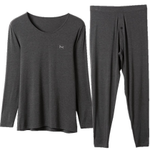Catman Modal cotton autumn and winter autumn clothes and long johns mens Xinjiang cotton wool suit thermal underwear suit base layer
