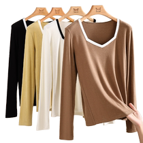 Catman bottoming shirt for women 2023 new autumn and winter hot German velvet thermal underwear fashionable inner and outer wear top