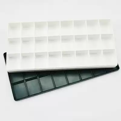 24-grid soft cover anti-overflow palette box 24-grid deepened enlarged pigment box 24-grid pigment box