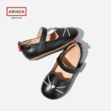 Обувь для девочек для раннего возраста, туфли для кожаной обуви для принцессы, из натуральной кожи, осенняя, мягкая подошва