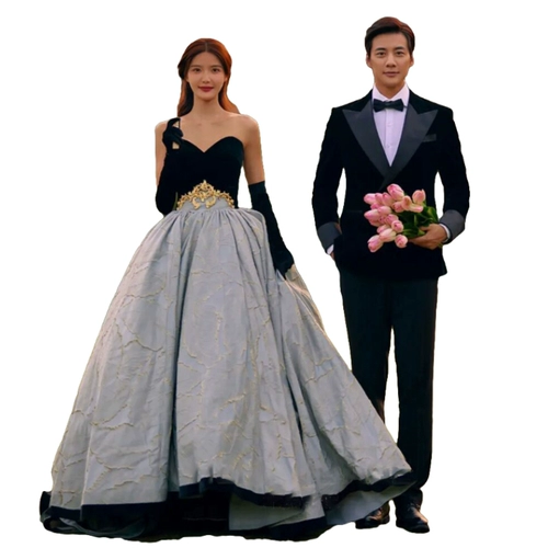 Тема фильма «Студия тема свадебного хвоста» Фотография роскошная лесная романтическая трубка топ -пара