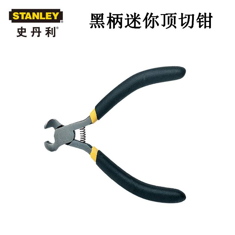 Stanley 84-125-23 imported precision mini black handle 4 inch flat cutting pliers top cutting pliers nail pliers wire cutting pliers