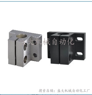 Optical axis fixed seat support base vertical bracket connecting piece base round bar clamping block thickened double screw