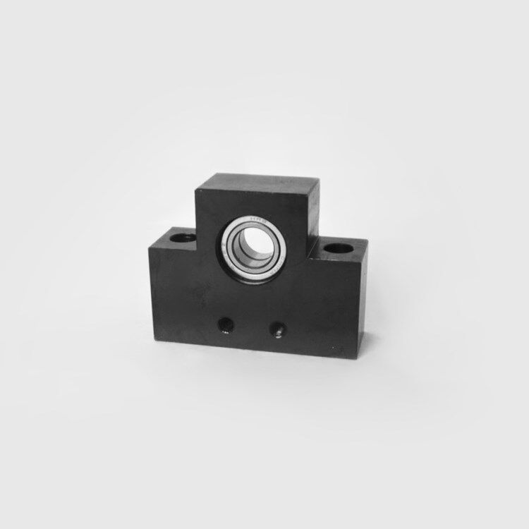 Pleasant-fit type 30-degree trapezoidal screw base assembly with square fixed side ball bearing support seat LHF01-Q