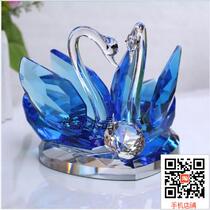 Crystal swan wedding gift creative Crystal swan home decoration Wedding room decoration housewarming wedding gift