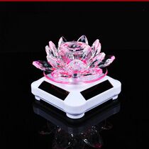 Car perfume seat solar crystal Lotus car decoration Car empty bottle Car car interior goods supplies
