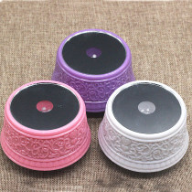 LED music lamp holder Colorful lamp holder Crystal lamp holder Rotating base Single lamp holder song