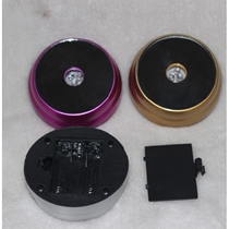 Crystal music-free base Crystal lamp holder Crystal colorful lamp holder Electronic LED lamp holder