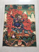 Tibetan religious Thangka Buddha decorative paintings Silk silk silk cloth paintings Brocade cloth paintings Dawide King Kong Town House to ward off evil spirits