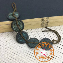 Ancient coins collection Coins Qing Dynasty handmade five Emperors copper money Shunzhi Kangxi Yongzheng Qianlong Tongbao 5 pieces a hanging